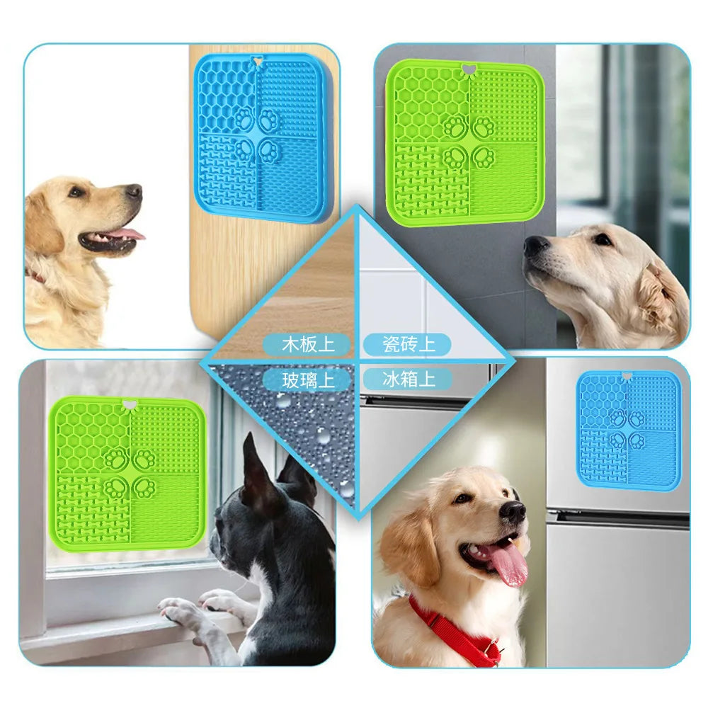 PetkingdomCo Silicone Licking Mat with Suction Cups