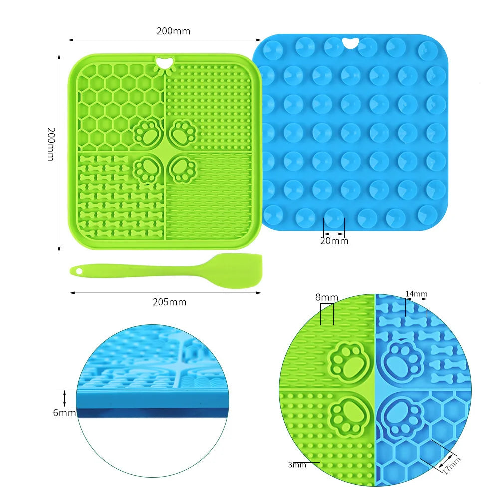 PetkingdomCo Silicone Licking Mat with Suction Cups